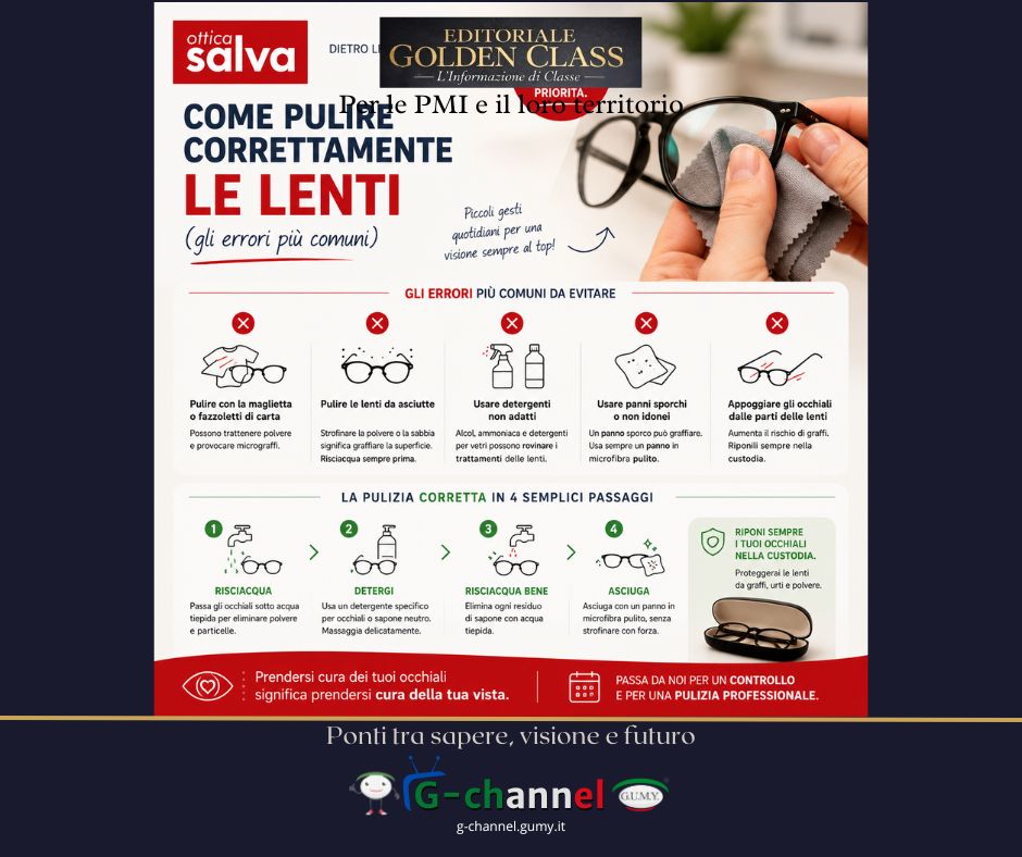 Come pulire correttamente le lenti: gli errori più comuni da evitare